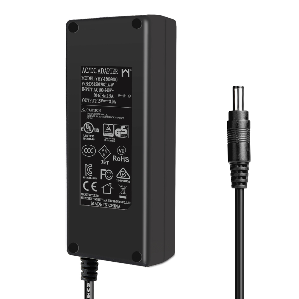 15V 8A 120W AC Power Adapter